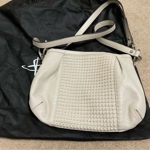 B Makowski Genuine Leather Eggshell Bag